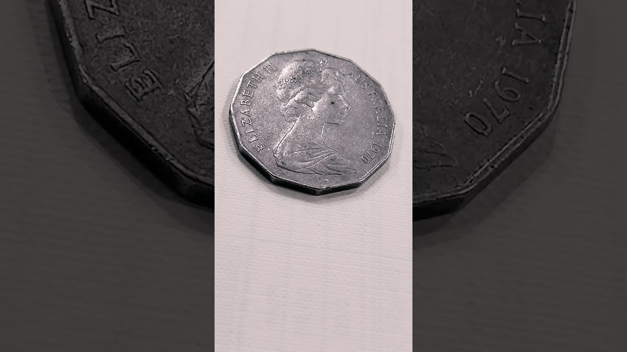 Commemorative Coin of Australia 🦘 50 Cent Elizabeth ll 1970