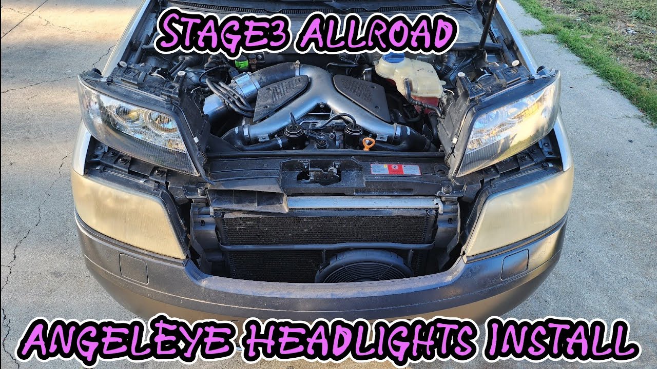 Audi Allroad Angel Eye Headlights Install