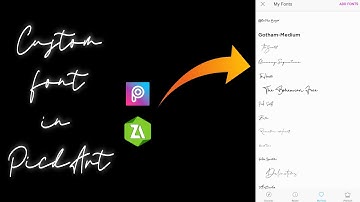 How Can I Add Custom font in PicsArt