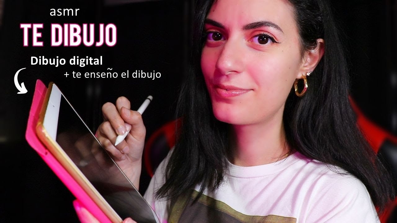 ASMR español TE DIBUJO ♥ *Roleplay Dibujante* (+ te enseño el dibujo) -soft spoken
