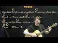 When The Roll Gets Called Up Yonder (Hymn) Guitar Cover Lesson in G - Chords/Lyrics - Munson