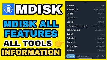 Mdisk All Features | Mdisk All Tools | MDisk how to ues complete information | Mdisk Tutorial