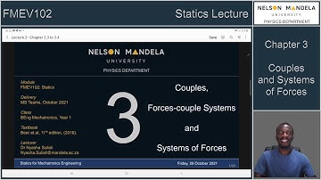 Statics Lecture 3: Couples and Equivalent Force Systems