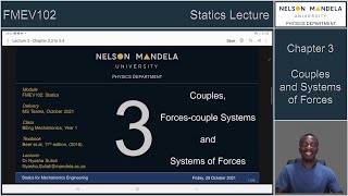 Statics Lecture 3: Couples and Equivalent Force Systems Net Worth