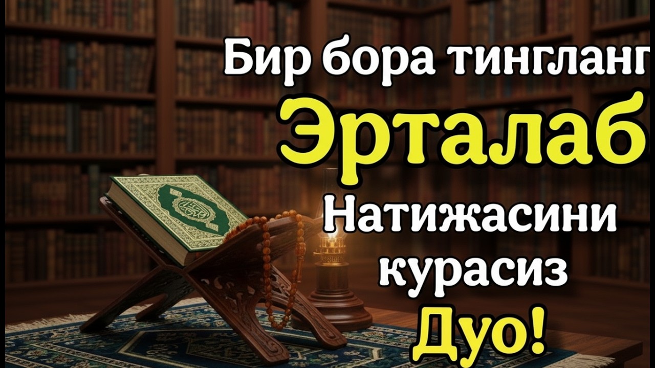 Эрта тонгда ихлос билан тингланг Ризқ Эшиклари Очилади иншаоллоҳ
