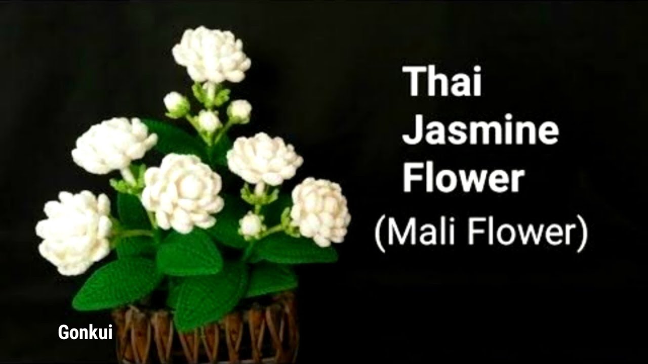Crochet flower |Crochet Thai Jasmine flower Part 1/2. Petals #crochetflower #tutorial #crochet #diy
