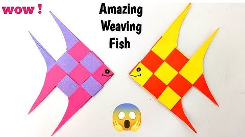paper craft | Paper weaving fish | Paper weaving tutorial