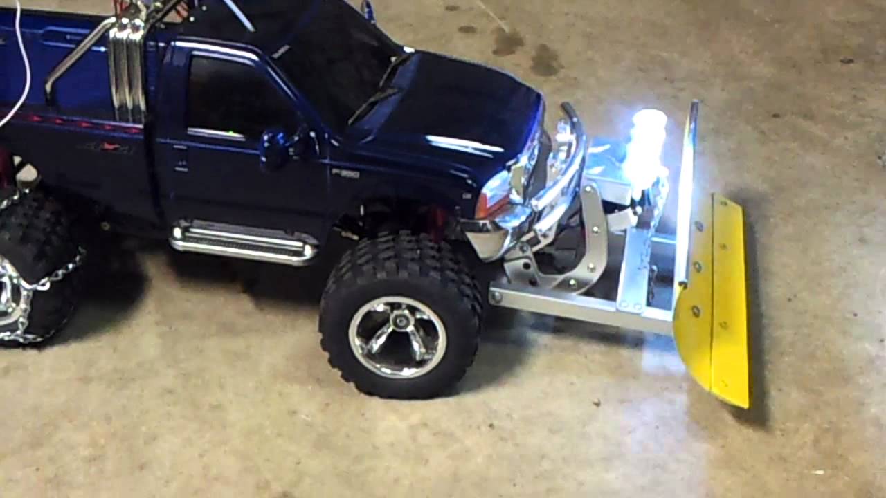 Tamiya Ford F350 snow plow YouTube