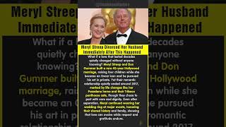 Meryl Streep Divorced Her Husband Immediately After This Happened #shorts