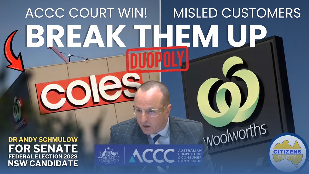 BREAK UP COLES & WOOLWORTHS