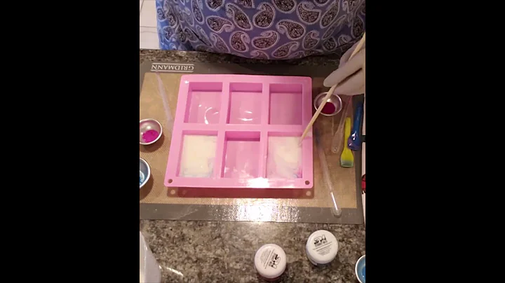 Tie Dye Soap Tutorial Using Melt and Pour Soap and Silicone Mold