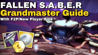 EASY Fallen Saber Grandmaster Guide with Loadouts EVERYONE Has Access To | Destiny 2 NF Guide