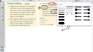 (414) More Diffraction and Interference Math