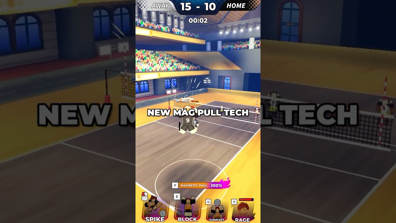 NEW MAG PULL TECH IN ROBLOX VOLLEYBALL LEGENDS
