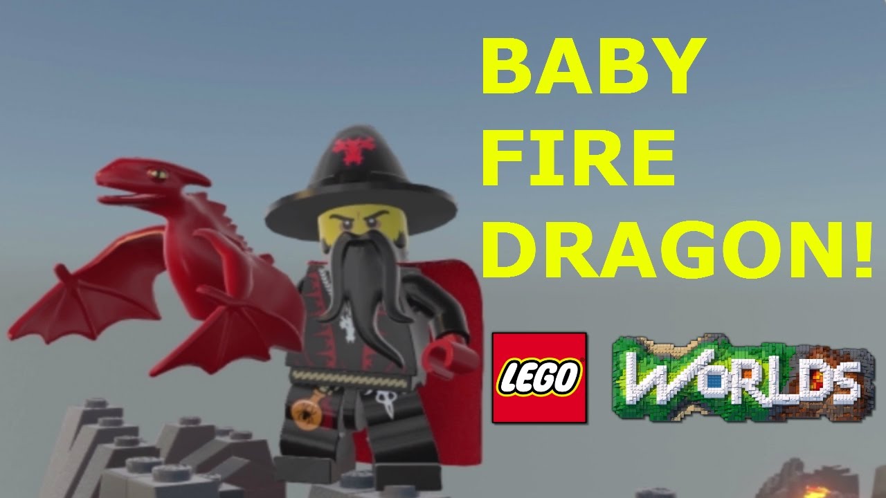 how to get a baby dragon in lego worlds