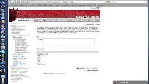 Stored XSS in Webgoat