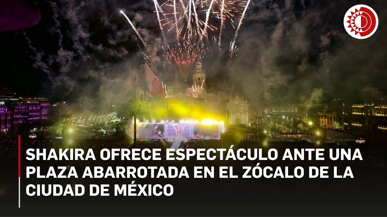 Shakira se presenta ante miles en el Zócalo de la Ciudad de México