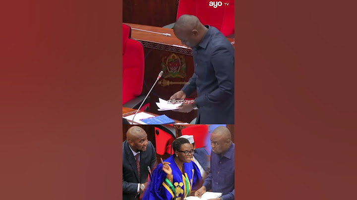 BUNGENI PAMOTO: GAMBO ATAKA KUMBISHIA SPIKA, 'KUPELEKWA KAMATI YA MAADILI'