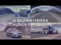 A Slow Emerge Causes Problems | Tesla Footage