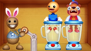 Kick the Buddy vs Despicable Bear Android Gameplay Walkthrough 2021 | Blender Appliances