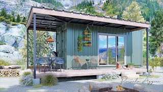 Living OFF GRID in a Tiny House - Shipping Container House