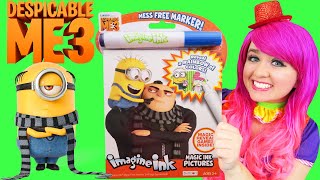 Coloring Despicable Me 3 Magic Reveal Ink Coloring Book | Imagine Ink Marker