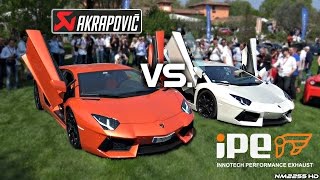 Lamborghini Aventador iPE Exhaust vs. Akrapovic Exhaust Sound Comparison!