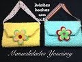 BOLSITA HECHA CON UNA TOALLITA FACIAL .- WASHCLOTH  PURSE.