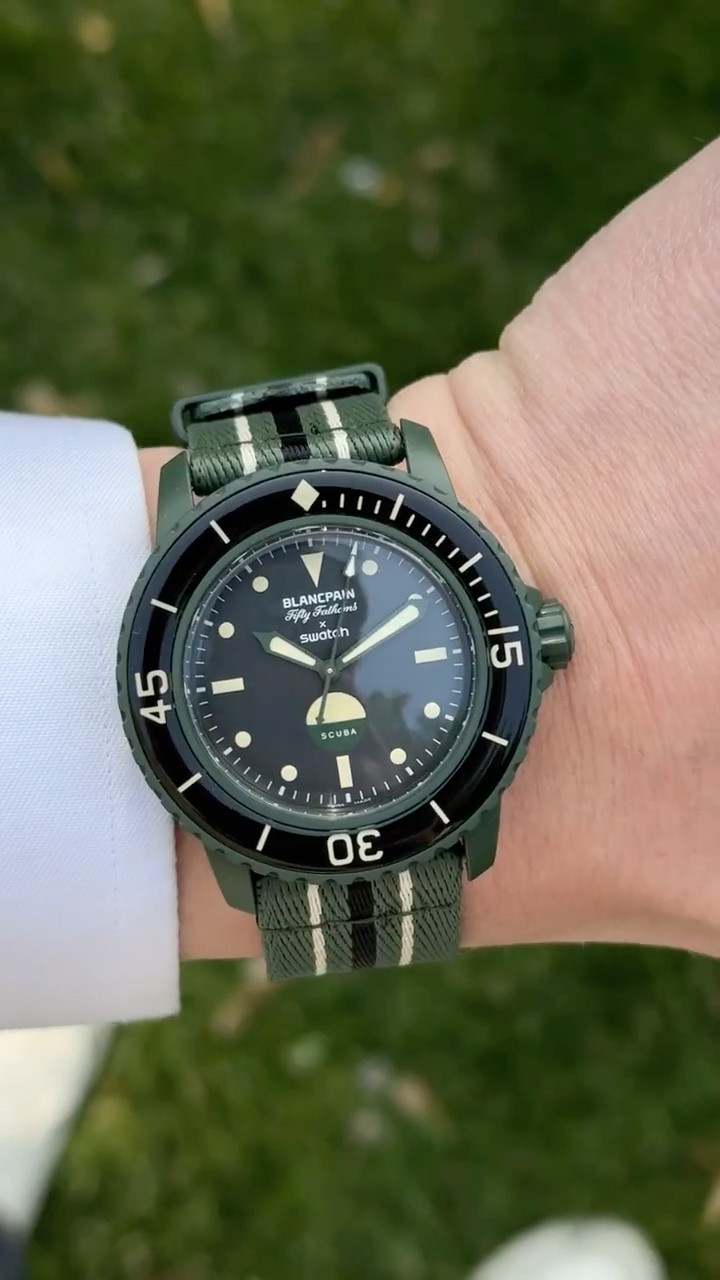 Hands-On with the New ‪@swatch‬ x ‪@blancpain‬ GREEN ABYSS