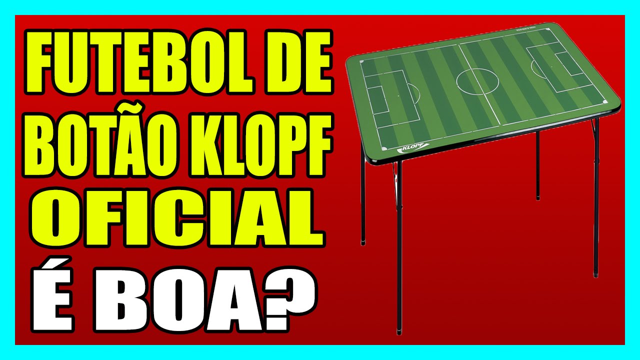Jogo p/ Futebol de Botão Klopf Oficial - Preto+Vermelho