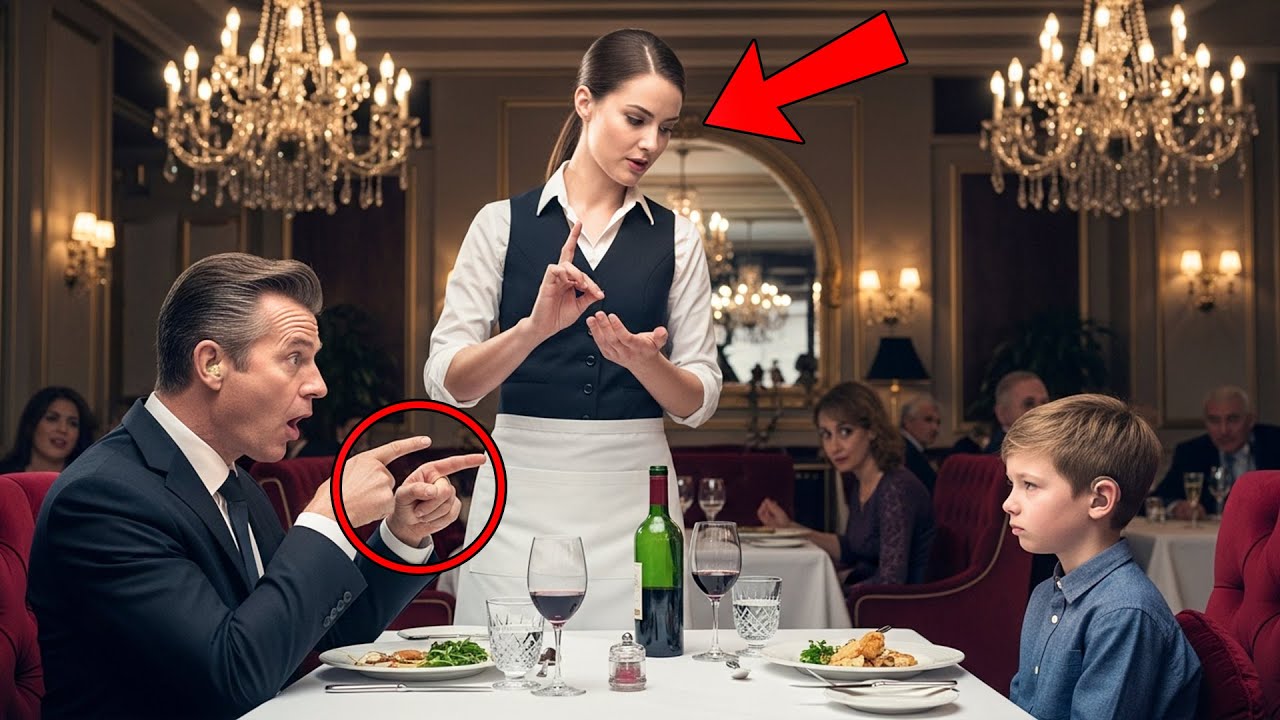 «ПОГОВОРИТЕ С МОИМ ГЛУХИМ СЫНОМ!» — издевался высокомерный миллиардер… Но официантка заставила ег...