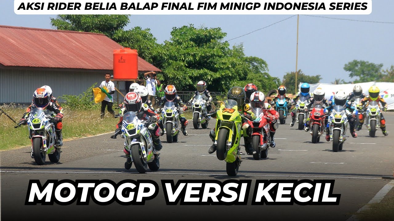 Masih Kecil Gayanya Sudah Seperti Rider MotoGP!! Race 1 Ohvale GP-0 Final FIM MiniGP Indonesia 2024