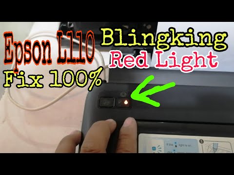 Epson L110 blingking Red  (ink indicator) Fix