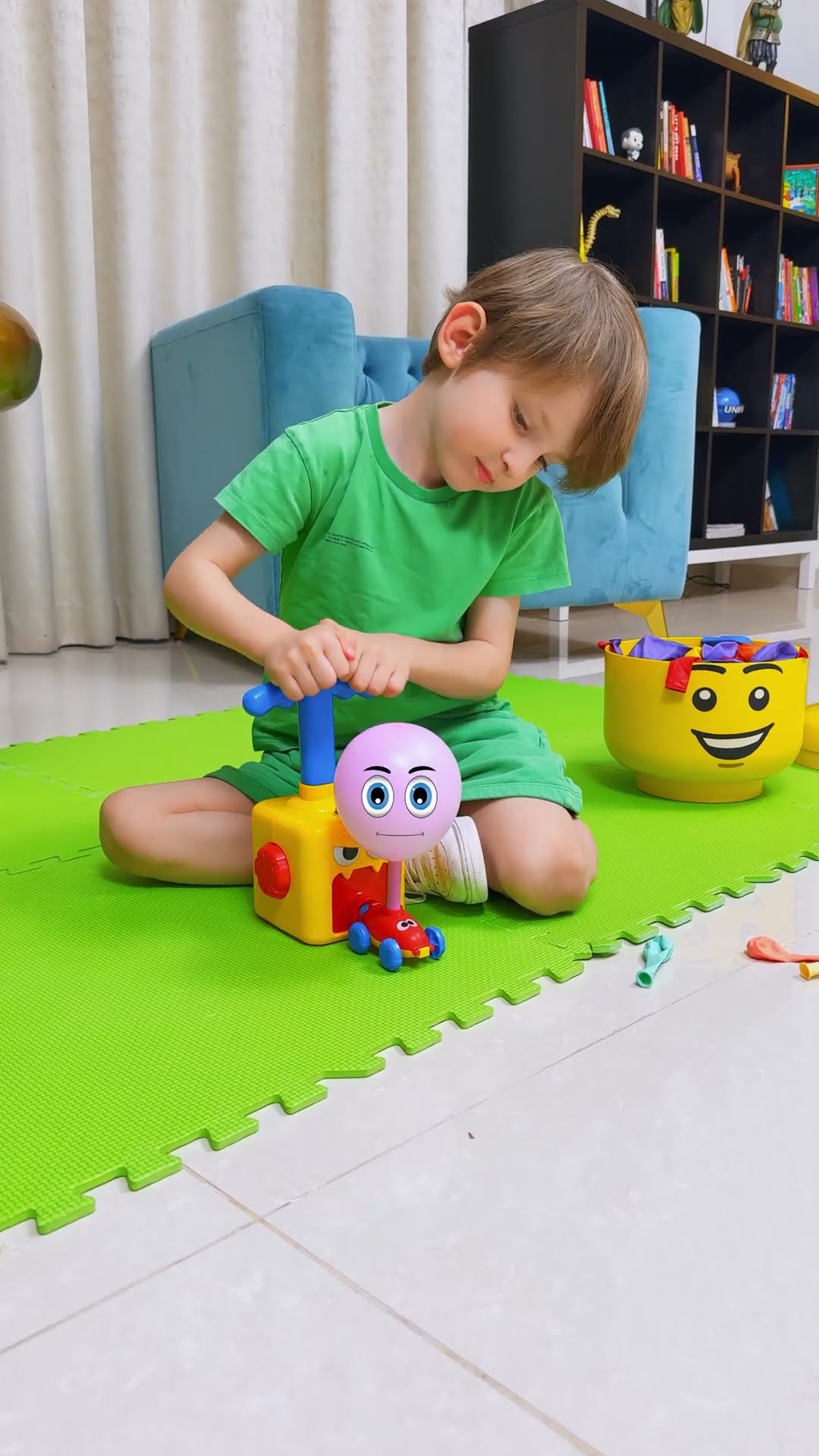 Alex plays with a Balloon