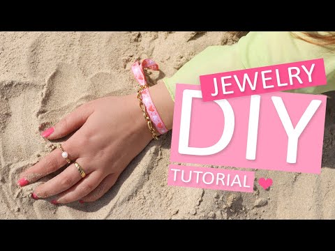 Schmuck entwerfen mit Schmucktextband und Stopperperlen