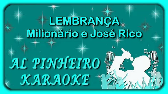 QUEM DISSE QUE ESQUECI - MILIONÁRIO E JOSÉ RICO (PLAYBACK OFICIAL MELHOR  QUALIDADE AO VIVO) 