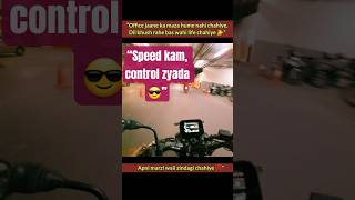 “Speed kam, control zyada 😎”#bikelover #motovlog #roadtrip #apachertr #rider