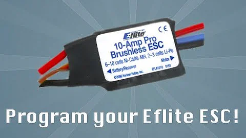 DIY: Program E-flite 10A ESC