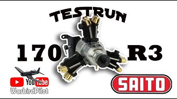 Saito 170r3 radial testrun
