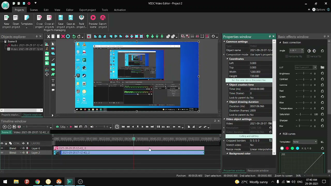 how to split audio and delete from video in vsdc video editer