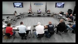 Concordia, KS City Commission Meeting School Study Session 9-16-21
