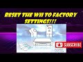 How To Factory Reset The Nintendo Wii