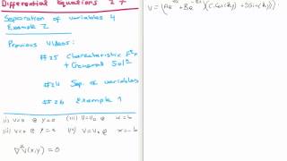 Differential Equations 27 : Separation of Variables Example 2