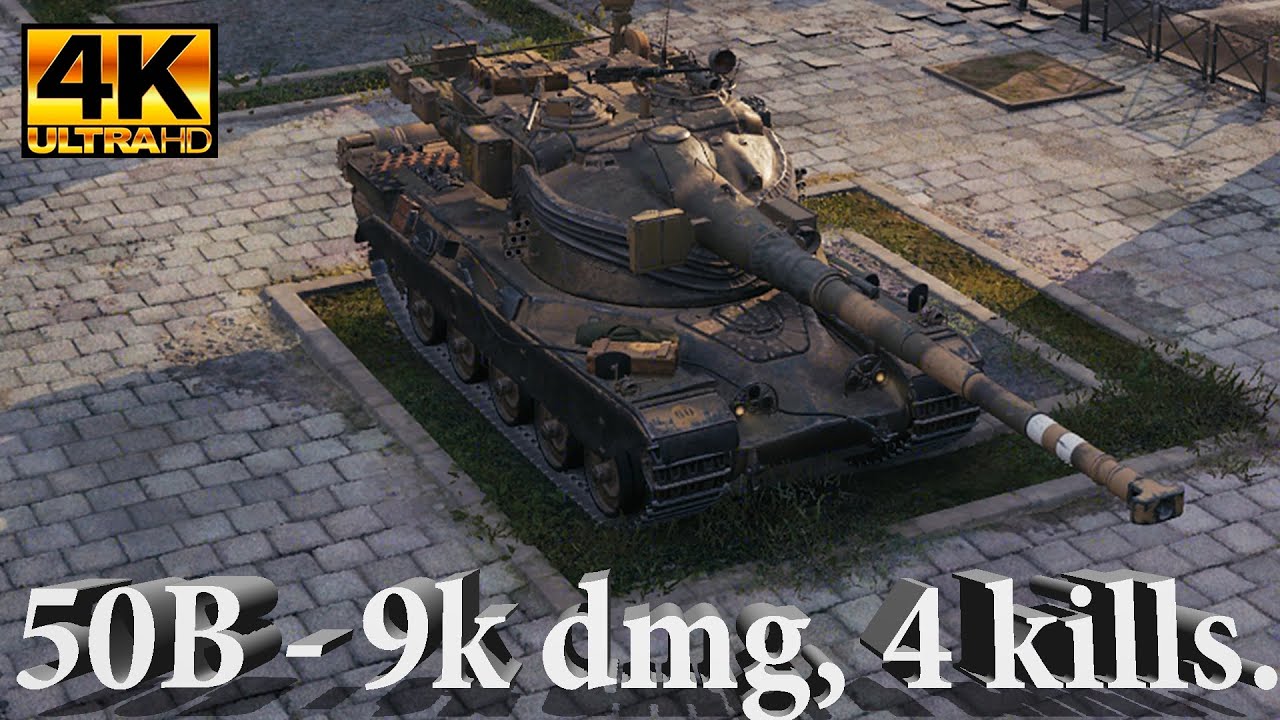 AMX 50 B 9k dmg, 4 Kills, 1409 EXP | Insane Carry in World of Tanks | Ultra HD 4K Replay