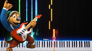 Video thumbnail of "🎸Take me Home🏠 - Rock Dog 2 - synthesia Piano easy"