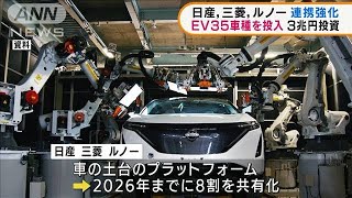 日産、三菱、ルノー　電気自動車2030年までに35車種(2022年1月28日)