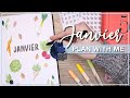 Plan with me  janvier 2024  bullet journal setup 