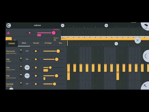 how to make a sebene drum beat using FL studio mobile so hot