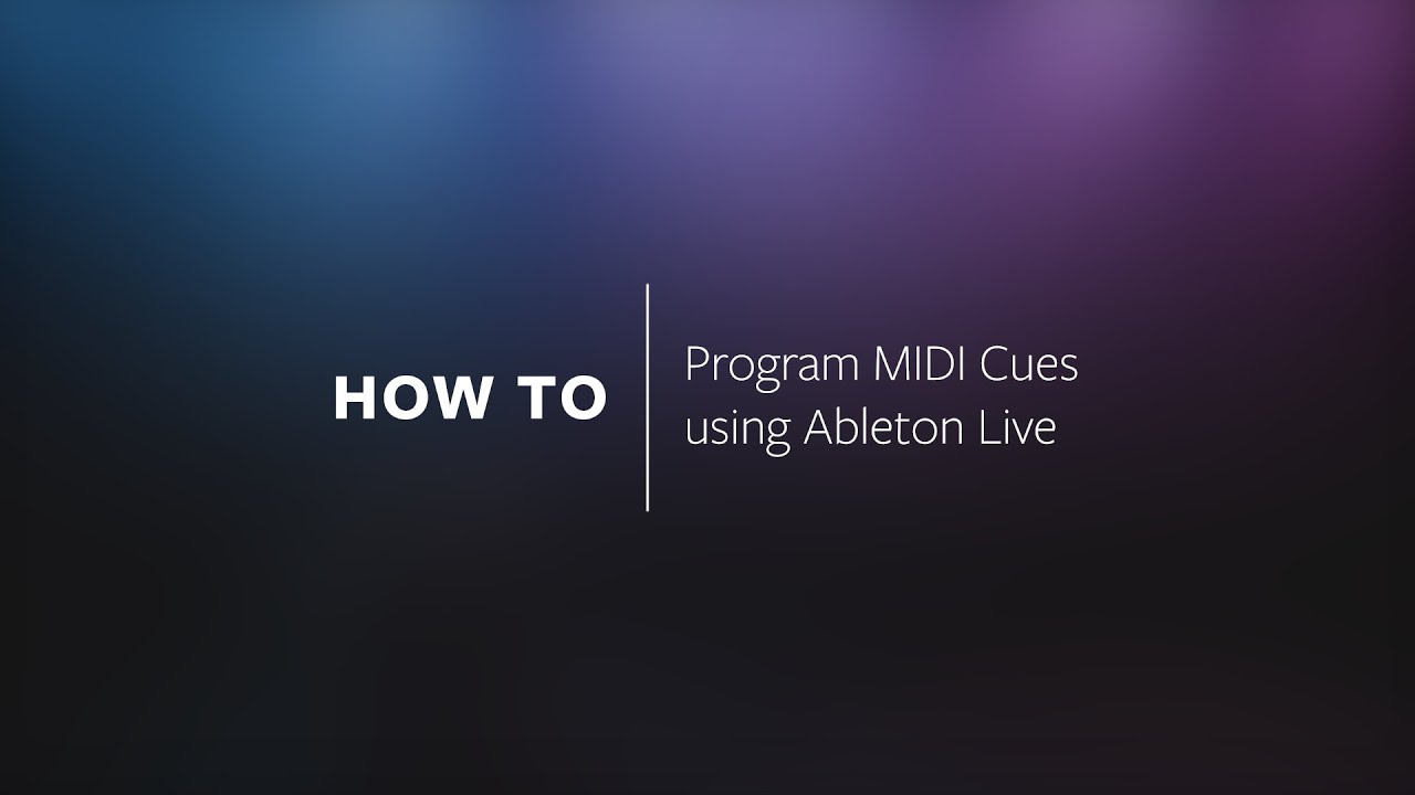 HOW TO | Create MIDI Cues using Ableton Live - YouTube