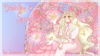 SPEEDPAINT | Butterflies in the garden | (Miracle/Love Nikki Fanart) | Fan Art Event